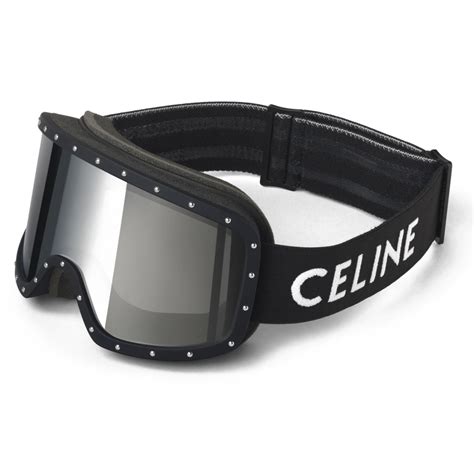 celine ski mask|celine mirrored lenses ski mask.